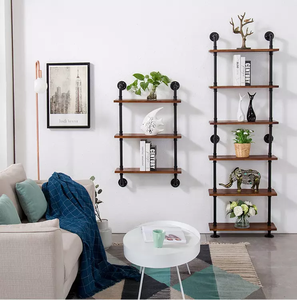 Estante de pared <span class=keywords><strong>para</strong></span> decoración de cafetería Estantes de tubería de hierro de estilo industrial - Product Image 1
