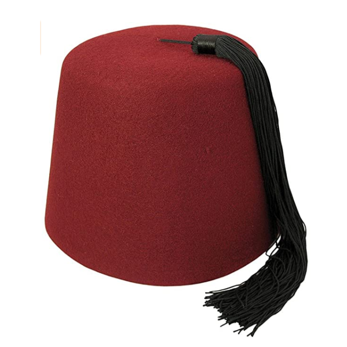 Wool Tarboosh Classic Moroccan Fez Hat With Tassel