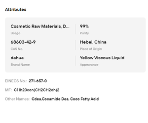 Émulsifiant liquide Cocamide DEA CDEA épaississant pour la formule de shampoing et de gel douche - Product Image 6