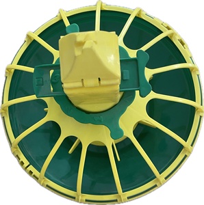 Automatic Feed Pan in Poultry Farm Pan <strong>Feeder</strong> Hi Quality Pan <strong>Feeder</strong> for Chicken ,<strong>Duck</strong>,Goose,Broiler,Breeder Green-yellow Color - Product Image 3