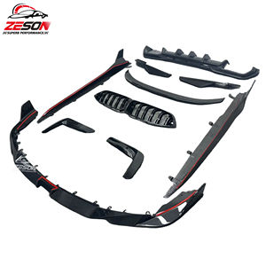 Gran oferta de faldas laterales de labio delantero de fibra de carbono, difusor Spoiler Griller Canards Splitter para <span class=keywords><strong>BMW</strong></span> <span class=keywords><strong>M8</strong></span> F91 F92 F93, <span class=keywords><strong>Kit</strong></span> de carrocería - Product Image 3