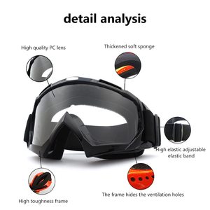 Lunettes de protection anti-UV de haute qualité pour moto, VTT, motocross, dirt bike, course, pour hommes, femmes, enfants, jeunes et adultes - Product Image 4