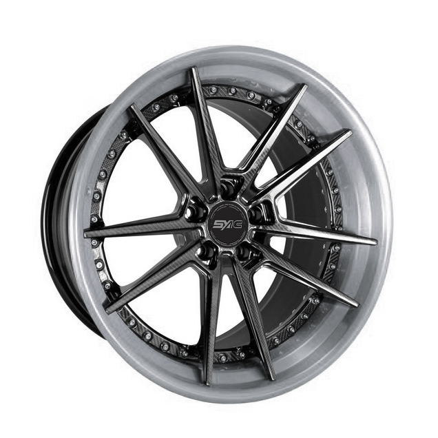 SYAC 2025 New Style China Factory Custom Two-piece Carbon Fiber and CNC Wheels High Strength