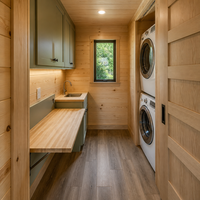 Cabane préfabriquée en acier léger à installation rapide, petite maison en bois, maison conteneur, maison mobile modulaire