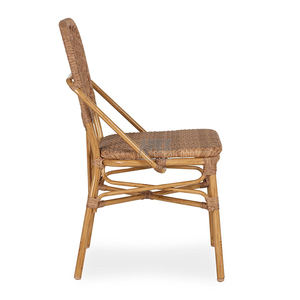 Silla de bistró francesa comercial con estampado de bambú natural para patio de mimbre PE tejida a mano para interior/exterior para porche, jardín - Product Image 6