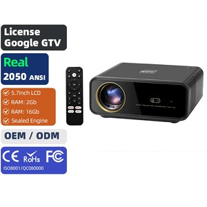 2026 Laser <b>Projector</b> Home Theater Google GTV 2050 ANSI VideoProjector Football Best Low Cost DLP Professional Theater AUN U001 - Product Image 1