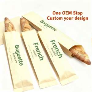 Bolsas de Papel Kraft Marrón a Granel, Personalizadas, de Grado Alimenticio, Resistentes a la Grasa, para Pan Francés, Baguettes y Pasteles - Product Image 6