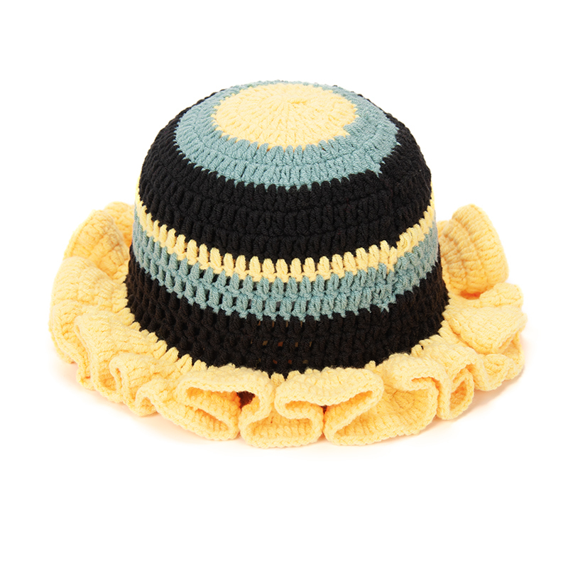 Madeshine New Floppy Handmade Crochet Knitted Ruffled Brim  display picture 1