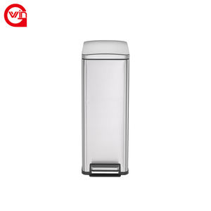 Poubelle de rangement sur pied en acier inoxydable 45L avec couvercle, poubelle écologique - Product Image 5