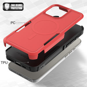 Coque iPhone Rouge Classique Orange Transparente Anti-Jaunissement en PC Pur Magnétique Antichoc pour iPhone 17 Pro Max - Product Image 4