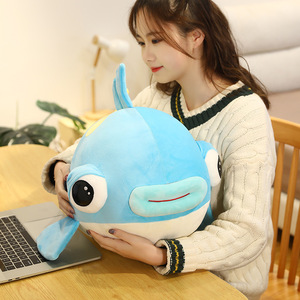 หมอนตุ๊กตา<span class=keywords><strong>ปลา</strong></span>สี<span class=keywords><strong>แดง</strong></span>ขนาดเล็กรูปสัตว์ทะเลยัดไส้ตัวตลกนุ่มนิ่มสีสันสดใสปากใหญ่การ์ตูนออกแบบได้ตามต้องการ - Product Image 5
