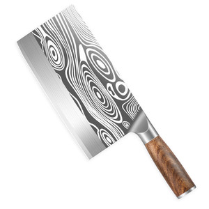 Rosewood Cleaver Stainless Steel 8-9.9in Blade Multi Purpose Kitchen Knife For Meat Slicing And Chopping - Product Image 4