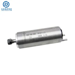 GDZ48-300 300W ER8 Kecepatan Tinggi 60000 Rpm Air Cooled Spindle Motor untuk CNC Router Mesin Kayu