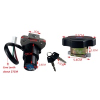 Commutateur d'allumage de bouchon de réservoir de carburant de serrure de manchon d'accessoires de moto pour Yamaha TX200 XT225