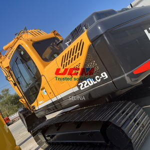 Corée Heavy Duty Hyundai 220 Excavator 20 tonnes R220LC-9S d'occasion avec bon prix Pompe à moteur Composants de base du moteur inclus - Product Image 1
