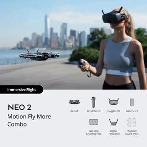 โดรน Neo2 Commercial 4K HD ขนาดเล็ก กล้องคู่ ไฟ LED ดีไซน์พับได้ พลิก 3 มิติ ส่งสัญญาณ 7 กม. สำหรับผู้เริ่มต้น ใช้งานกลางแจ้ง - Product Image 6