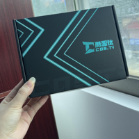 Carton d'emballage d'avion ondulé de luxe personnalisé en noir mat vert chaud blanc uni boîte postale d'expédition éponge chaussettes