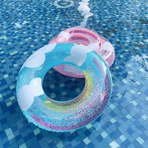 Personnalisable enfants <span class=keywords><strong>bouée</strong></span> Durable PVC nouveau <span class=keywords><strong>Design</strong></span> gonflable <span class=keywords><strong>piscine</strong></span> flotteur nuage gros anneau de bain - Product Image 1