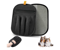 Gant de toilettage pour animaux de compagnie, nouveau design de luxe, pour l'élimination des poils, le nettoyage et le démêlage des vêtements des chiens, pour tapis de lit et utilisation en salle de bain