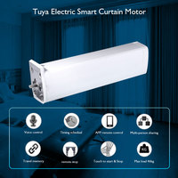 Système de rail motorisé intelligent Tuya Smart Life Wifi Zigbee pour rideaux électriques, compatible Google Assistant et Alexa, pour bureau