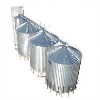 Silo à grain à fond plat en acier galvanisé à chaud compatible avec l'IoT pour le stockage du riz