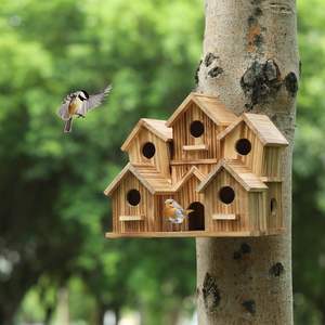 El yapımı ahşap Hummingbird kuş evleri dışında ev için büyük kuş evi bahçe ev dekor <span class=keywords><strong>Birdhouse</strong></span> - Product Image 5