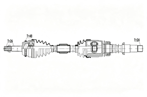 <span class=keywords><strong>เพลา</strong></span>ขับรถยนต์แบบ CV Joint สำหรับซ่อมแซมอะไหล่รถยนต์ ทดแทนอะไหล่แท้หมายเลข 43410-06790 สำหรับ<span class=keywords><strong>รถ</strong></span>ยนต์โตโยต้า - Product Image 2