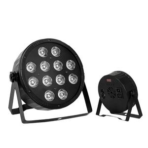 Iluminación LED para Escenarios de Fiestas y Bodas, 12 Piezas de Luces LED Par RGBW de 12 W y 4 en 1 para DJ y Discotecas - Product Image 1
