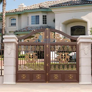 Boundary wall gate design and fashion outdoor gates design driveway gates