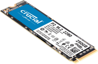 Untuk P2 M.2 Penting 250 GB PCI Express 3.0 NVMe, 250 GB, Baca 2100MB/Dtk