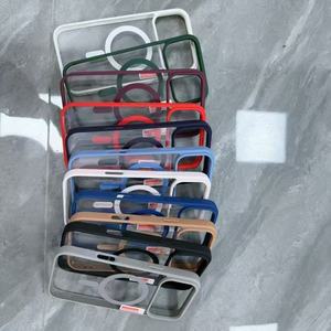 Hmj Bán Buôn Đầy Màu Sắc TPU Acrylic Magnetic Trường Hợp Điện Thoại Cho Iphone 17 Pro Max Không Khí Cho Iphone 16 15 14 13 12 11 - Product Image 3