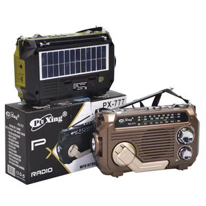 Radio Solar Multifuncional de Manivela PX777 470g 18x10x65cm AM FM SW BT con Linterna para Camping y Senderismo al Aire Libre - Product Image 1