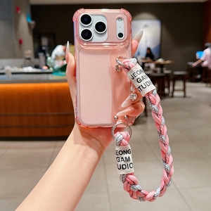 <span class=keywords><strong>Funda</strong></span> Brillante <span class=keywords><strong>con</strong></span> Diseño de <span class=keywords><strong>Cuerda</strong></span> y Correa para <span class=keywords><strong>iPhone</strong></span> 17/17 Air/17 Promax - Product Image 5