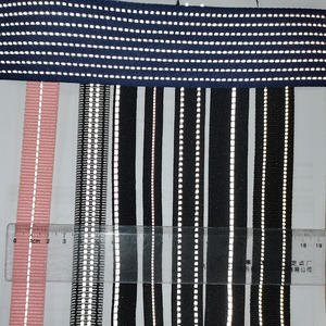 Échantillon gratuit de sangle réfléchissante tissée en Polyester PP Nylon élastique pour la couture de collier de laisse de ceinture d'animal de compagnie - Product Image 3