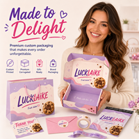 Boîte d'emballage personnalisée pour boulangerie e-commerce avec logo, boîte d'expédition en carton ondulé pour biscuits, desserts, coffrets cadeaux et marques de confiseries