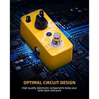 Педаль компрессора LEKATO Mini Portable True Bypass 9V, желтая, мини-компрессор для гитары, регулируемый эквалайзер, аксессуар для музыкальных инструментов