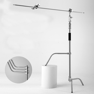 Soporte de luz desmontable para estudio, 3,3 m/40 pulgadas, soporte de luz C, resistente a Línea y brazo de agarre - Product Image 1