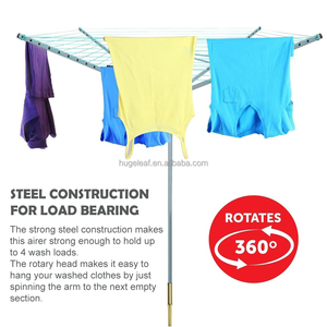 Tendedero Plegable de 4 Brazos para Jardín, Tendedero Giratorio para Exteriores con Estaca Metálica para el Suelo, Tendedero para <span class=keywords><strong>Ropa</strong></span> - Product Image 4