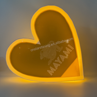 Présentoirs lumineux LED personnalisés en acrylique jaune pour bouteilles de champagne, panneaux de messages lumineux, fournitures pour bars et soirées