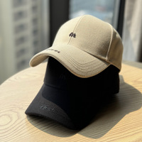 Casquette de baseball unisexe en laine à 6 panneaux, brodée, avec visière réglable, idéale pour les trajets quotidiens en extérieur