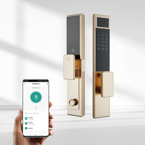 UIELOCK <strong>C04</strong> Max Smart Lock Wood Door Fingerprint Palm Vein 3D Face Recognition Intercom WiFi Camera App - Product Image 5