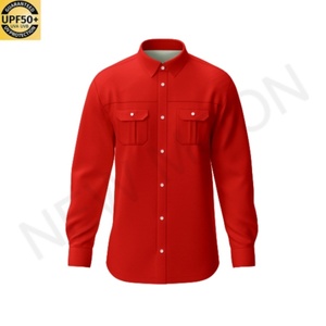 หมวกกันแดด UPF50 ป้องกันรังสียูวี เสื้อตกปลาสีพื้นพิมพ์ลายแบบซับลิเมชั่นสำหรับผู้ชาย - Product Image 6