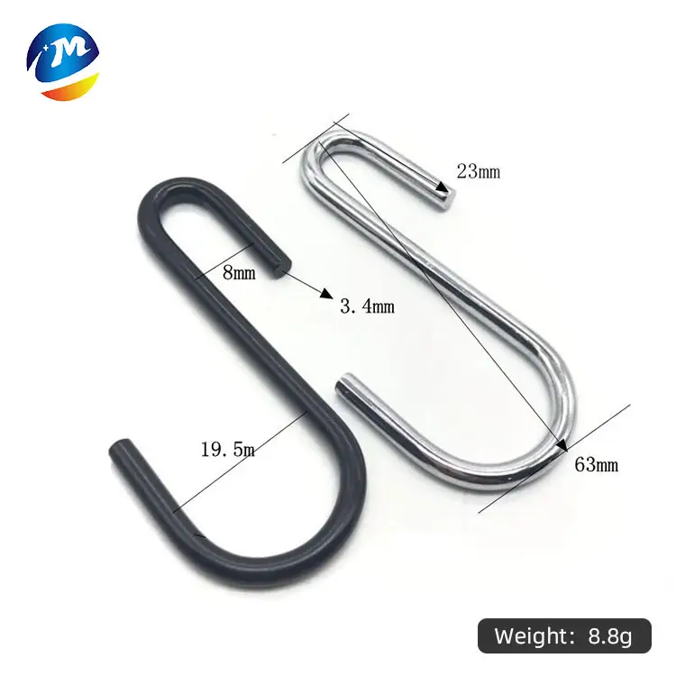 Stainless Steel cabinet door back S hooks multi-functional S-shaped hook for kitchen and bathroom