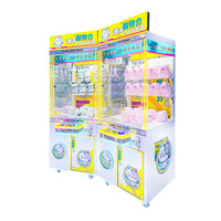 Machine à griffes à monnayeur pour peluches, avec éclairage LED, pour la capture de prix en peluches, usage commercial, pour centres commerciaux et salles de jeux pour enfants