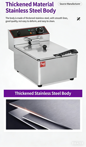 Hot Selling Commercial Stainless Steel 12L Electric Deep <strong>Fryer</strong> 1 Year Warranty Brand New Restaurant Machine Frying Potatoes - Product Image 5