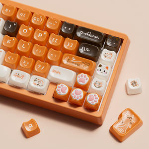 XVX Tastenkappen Niedliche Ragdoll-Katze MAO-Profil Koreanisch-Englisch Zweisprachige Mechanische Tastatur Tastenkappen-Set 148-Tasten Cartoon DIY Anpassbar - Product Image 6