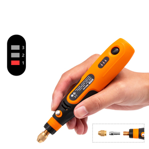 Kits de herramientas rotatorias inalámbricas mini pulidoras KHC 3.6V con carga USB para tallado de pasteles, batería de litio de 3mm, 15000 RPM, KHC-HILDA 3.6V USD - Product Image 4