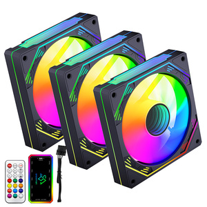 SNOWMAN Newly Designed CPU Cooler <strong>Fan</strong> RGB <strong>Fans</strong> for PC 120mm 6Pin Remote <strong>Controller</strong> for <strong>Computer</strong> Cooling <strong>Fan</strong> - Product Image 2