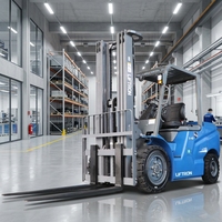 Forklift Gudang Listrik Liftron CPD40D 4 Ton untuk Penyimpanan Komponen Baja dan Tugas Pengangkutan Kargo