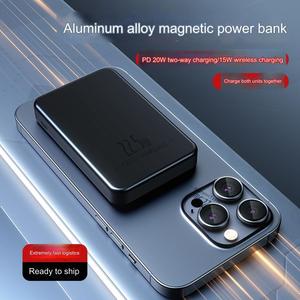 Mini Ultra Slim PD 20W Portable Mini Powerbank 15W Magnétique Chargeur Sans Fil <span class=keywords><strong>Batterie</strong></span> Chargeur Rapide Power Bank 10000mah Pour <span class=keywords><strong>Iphone</strong></span> - Product Image 4
